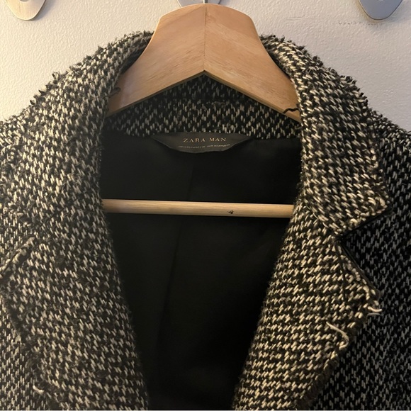 Zara Men’s Coat (Salt & Pepper) - Picture 2 of 4